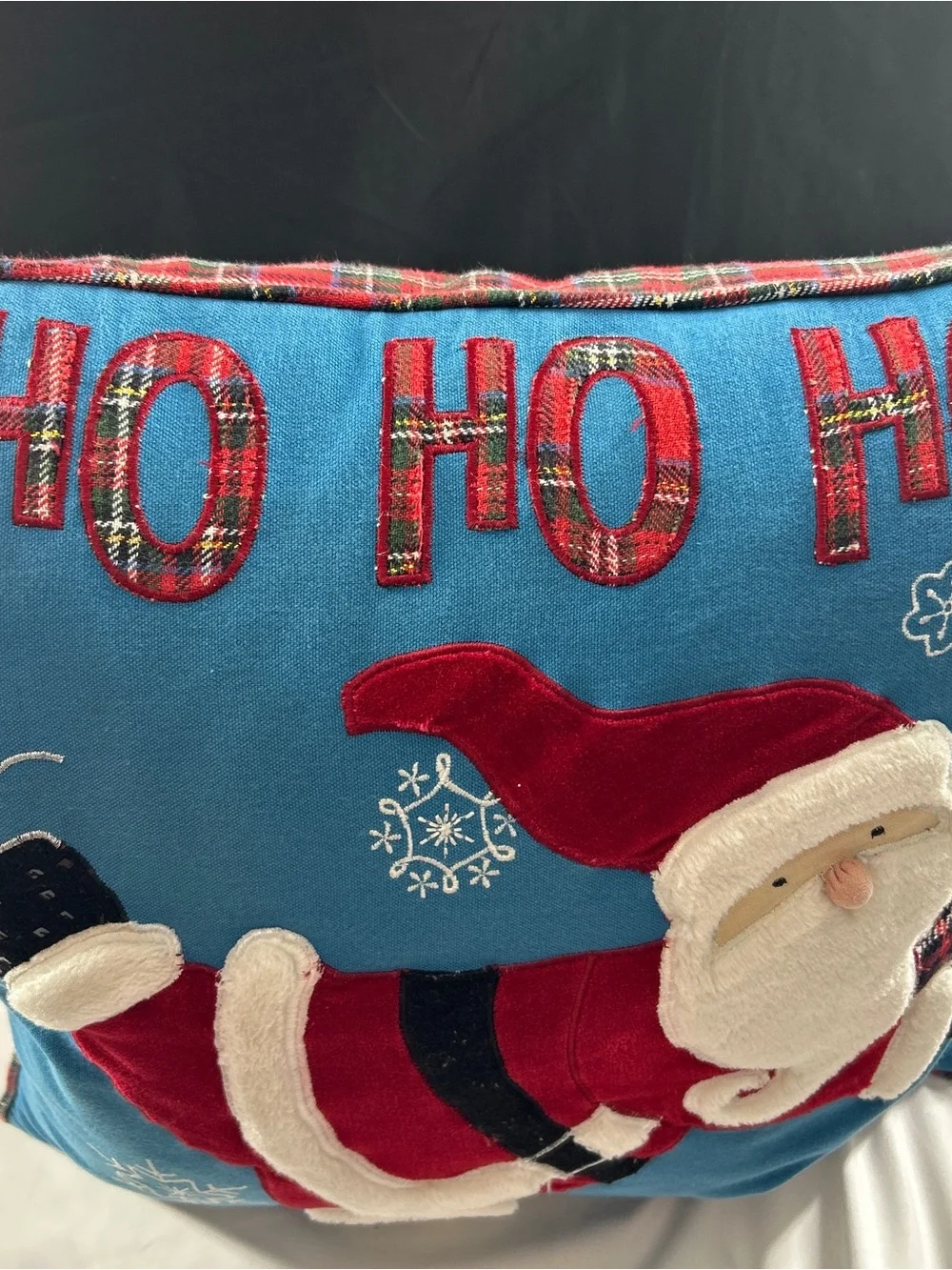 Devi Designs Santa Ho Ho Ho Christmas Throw Pillow